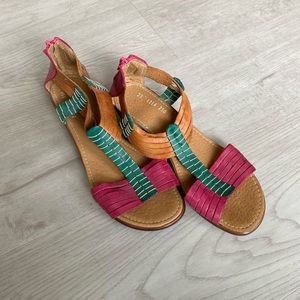 Colourful Handmade Leather Sandals Mexican Huaraches